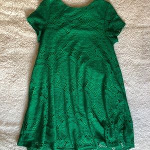 Altar’d State Green Lace Dress